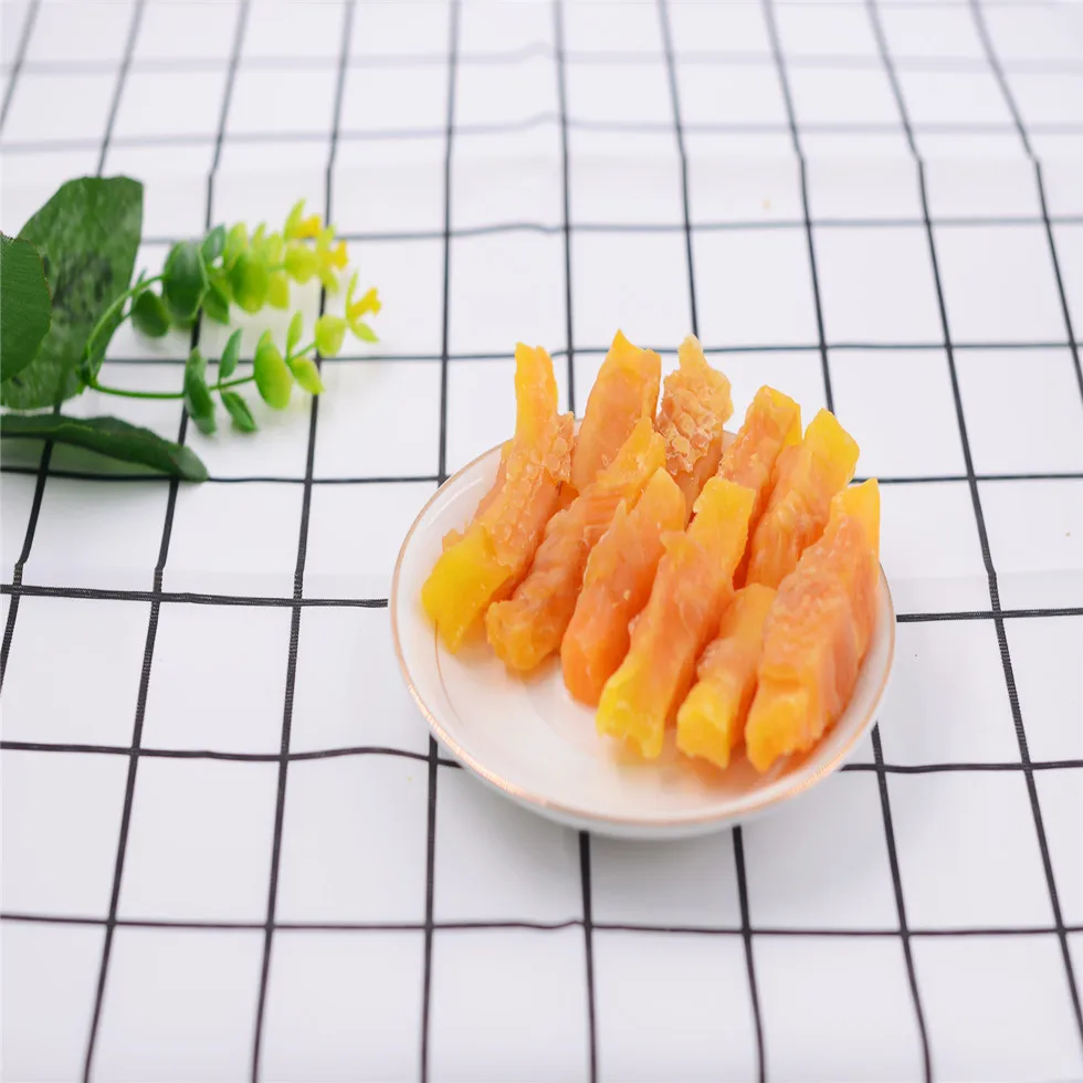 Private Label Natural freeze dried pet dog treat Fish skin Wrap Sweet Potato rich in protein shandong factory