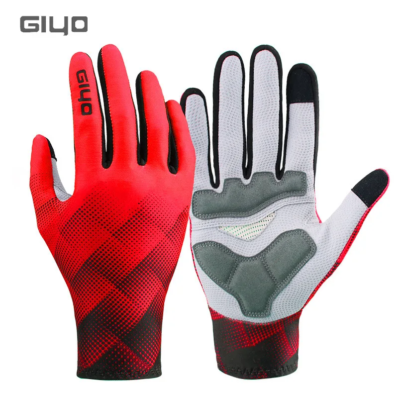 GIYO MTB Road Bicycle Motorcycle Bike Gel Gloves Cycle Full Finger Winter Cycling Glove