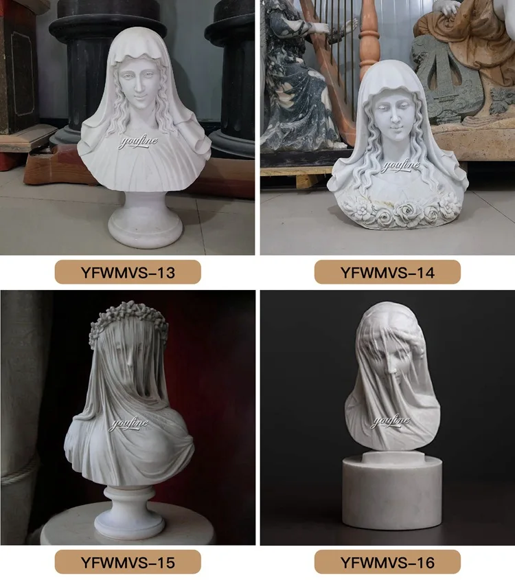 Marble Mary Statue