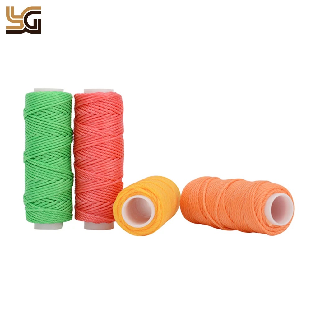 Waterproof Round Wax thread 0.45mm Waxed Polyester thread for Leather Craft DIY Supplies Bookbinding Shoe Repairing
