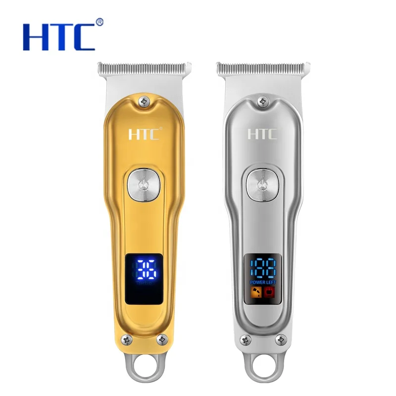 HTC AT-179 полностью металлический триммер для волос детей портативный выцветания перезаряжаемая машинка стрижки