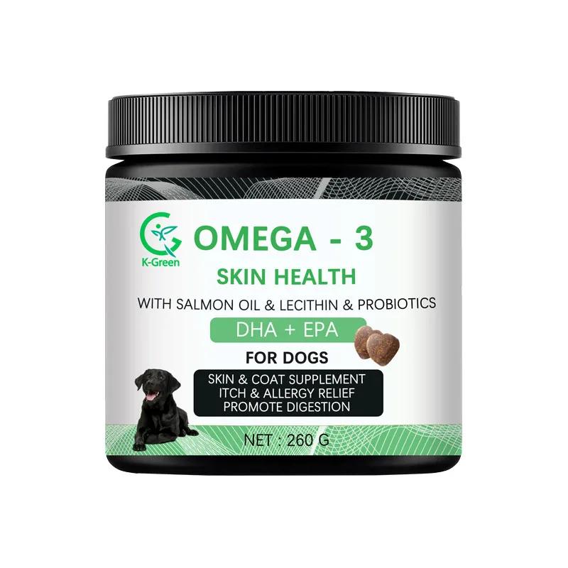 In stock Omega 3 Fish Oil for Dogs with Cod Liver Oil,, EPA & DHA Fatty Acids for Dog Shedding, Itchy, Dry Skin & Heart Support
