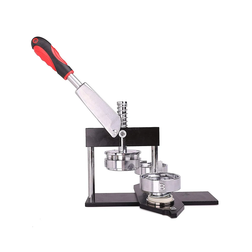 58MM High Efficiency Manual Plastic Button Maker Badge Buttons Making Machine New Used Condition Keychain Button Making Machines