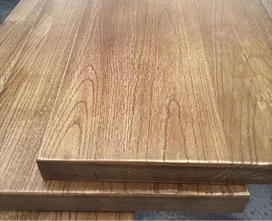 ODM/OEM Solid Wood Walnut Square Dining Table Top With Custom Shape