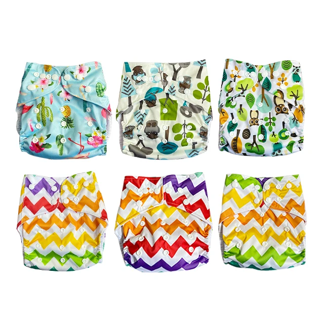 cosas para bebes Washable reusable one size pocket cloth diaper Adjustable Waterproof Cloth Nappy