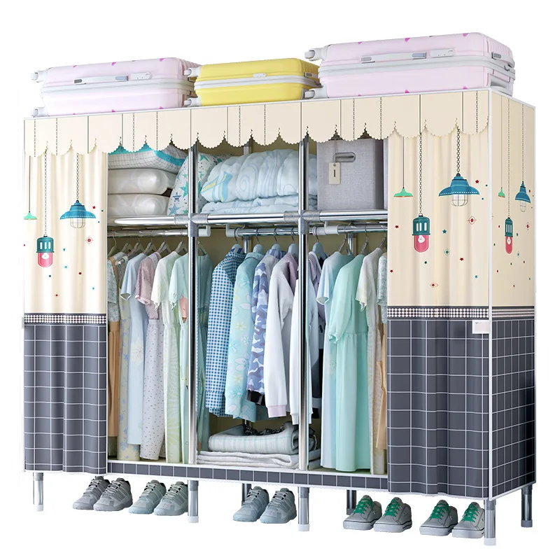 Jaya Многофункциональный Органайзер Складная и штабелируемые х створчатый шкаф для одежды легкую установку портативные для хранения