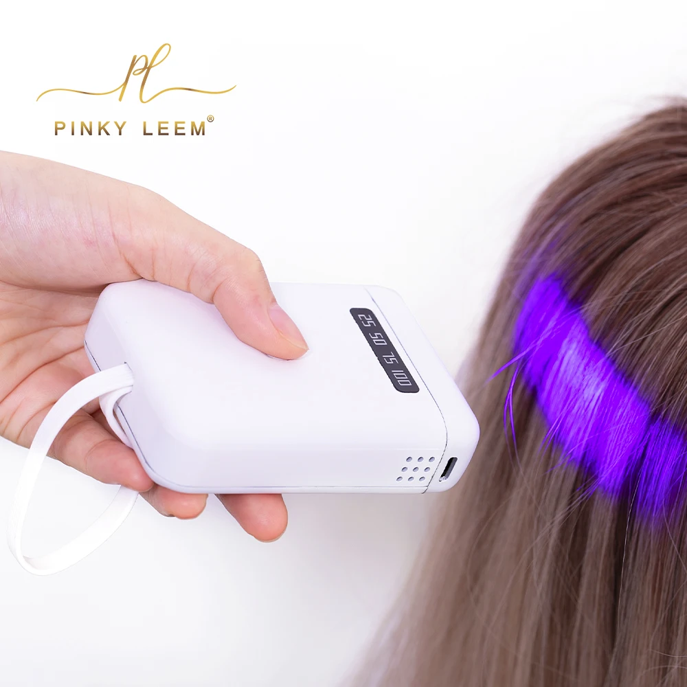 Pinky leem Custom Logo Factory Hot Selling Hair glue Uv Extension Tools Invisible Adhesive Hair Extension Lamp