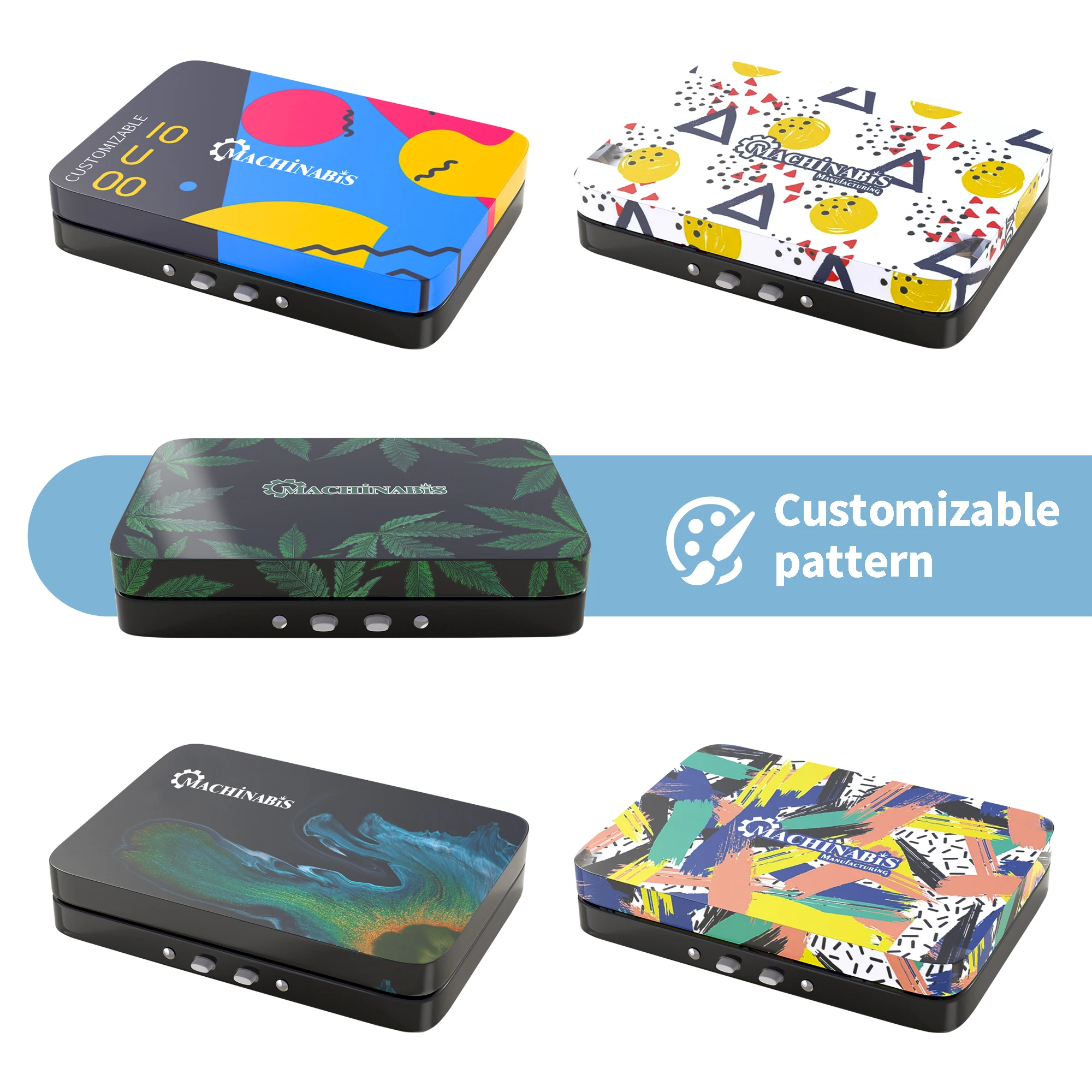 High Quality Rectangle Metal Candy Flower 0.7OZ 0.9OZ Small Can  with Plastic CR Button