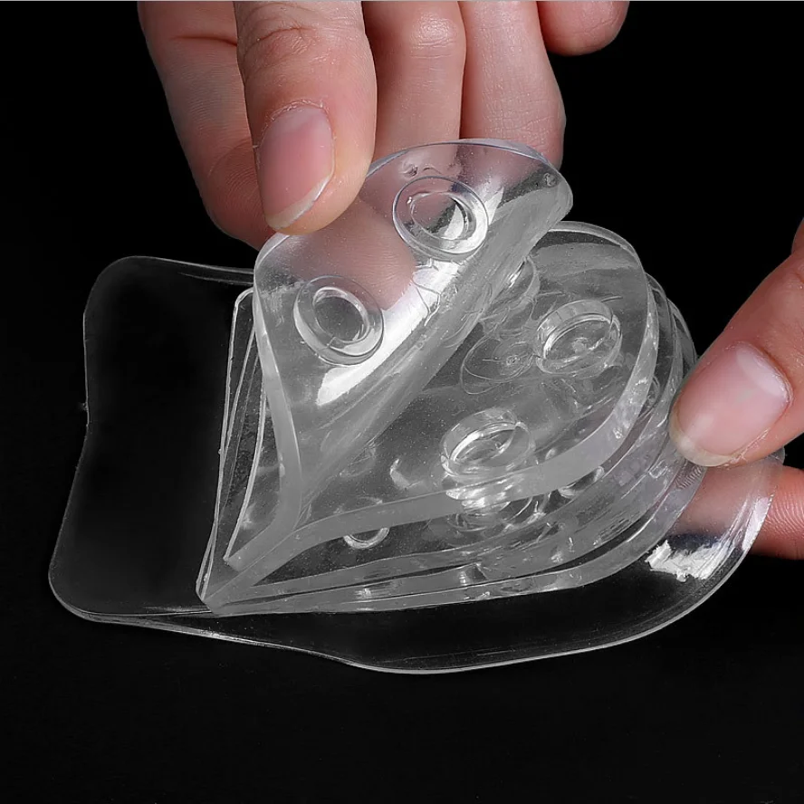 Hot Selling Height Increase Insole Men Women Invisible Half Shoe Lift 5 Layer 1.2 Inch Adjustable Taller Silicone Foot Pads