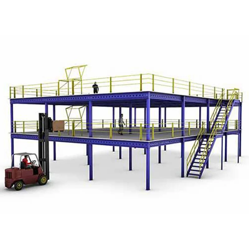 2000 SQM Second Third Platform Mezzanines Rack Mezzanine Loft Mezzanin Steel Floor Racking Platform With Ladder