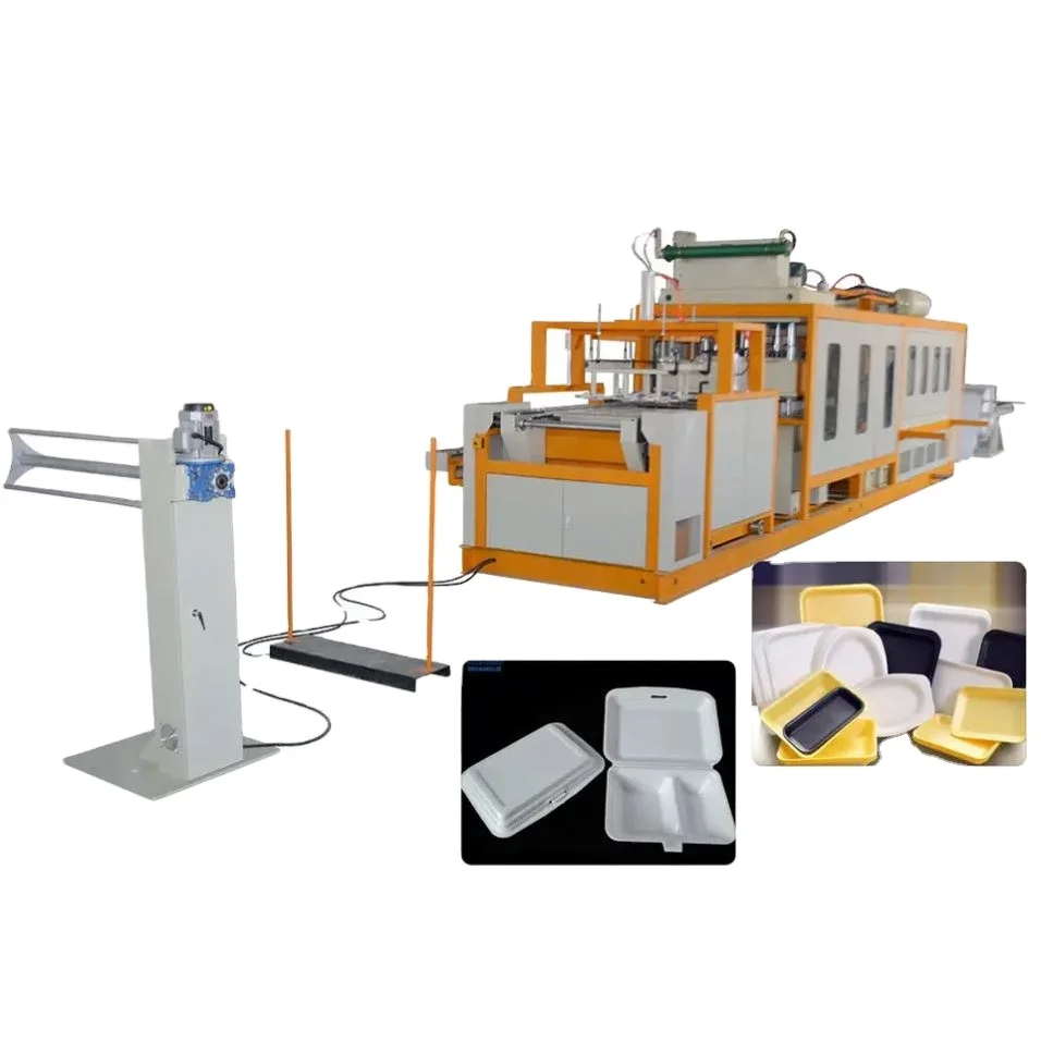 High Quality Cheap Price Ps Thermocol Foam Lunch Fast Food Box Container Tray Dishes Making Forming Production Machine