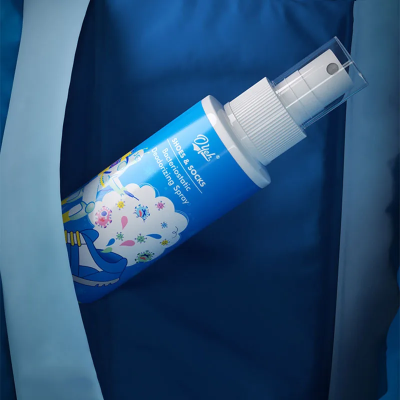 Wholesale High quality shoe deodorant spray Antibacterial deodorant freshener 100ml shoe deodorant spray