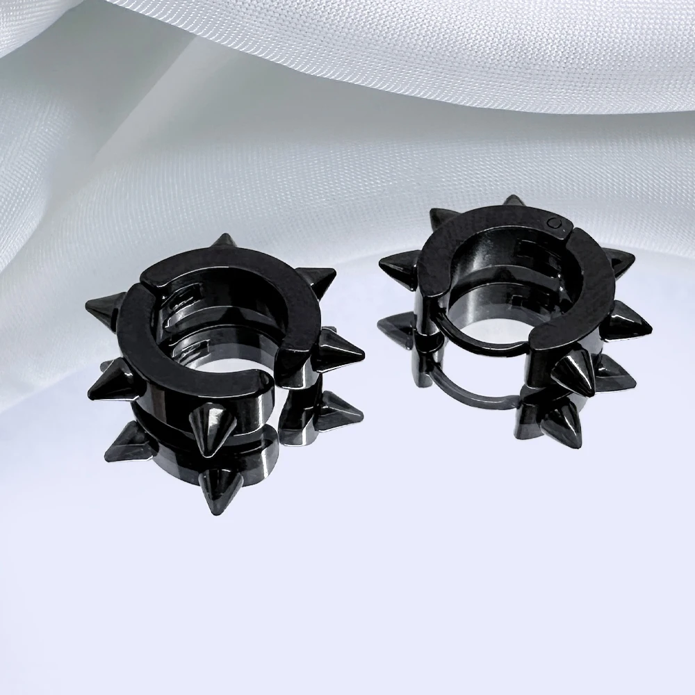 High Quality Stainless Steel Fashion U shape Spike Tragus Earring Helix Cartilage Man Ear Stud Piercing Jewelry