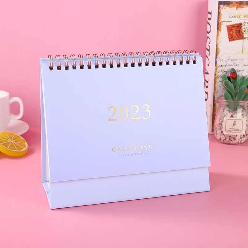 12 Month Desk Calendar 2022 Calendar 2023 Calendar Full Color Printing Customized LOGO