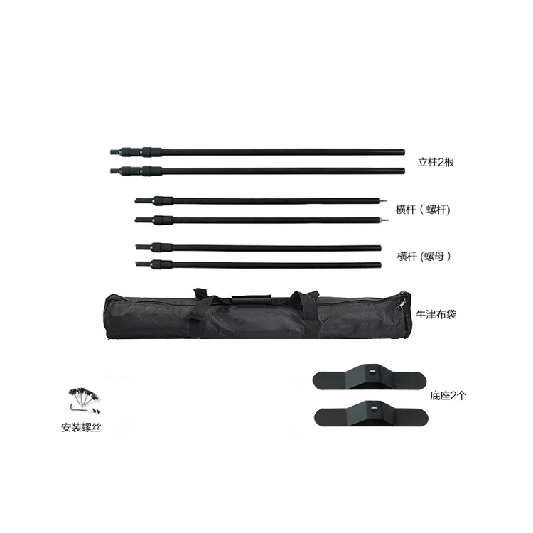 Aluminum backdrop portable adjustable banner stand for advertising and exhibition display