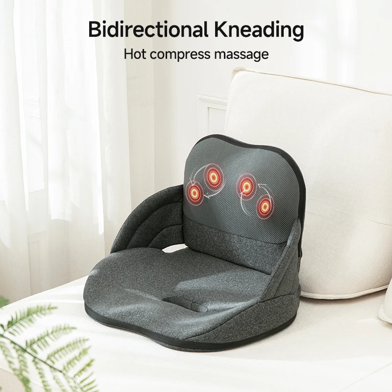 shiatsu knead massager body back waist thigh portable chair heat cushion massaging car seats seat vibration massage
