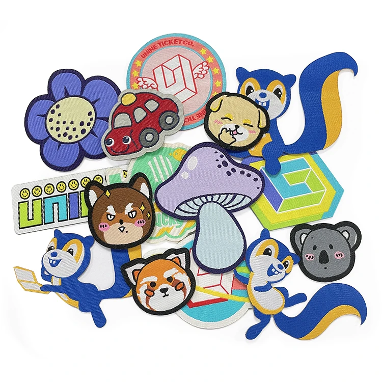 Горячая Распродажа тканевая наклейка щенок тканый патч Пользовательский логотип вышивка утюгом на войлоке патч для одежды