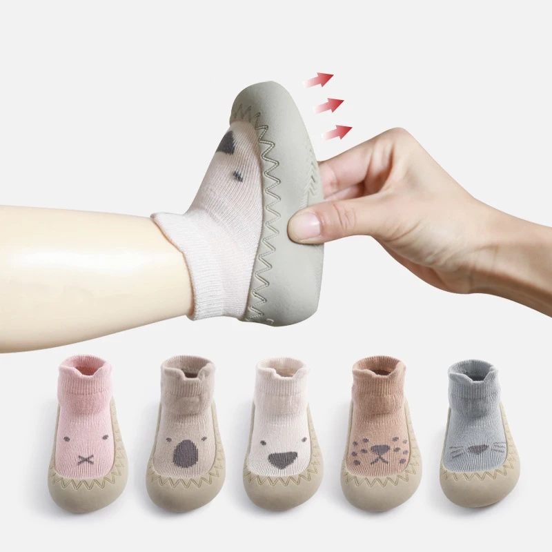 Lovely Cute baby sold colors custom shoes socks kids socks shoes Baby rubber sole baby toddler sock shoes