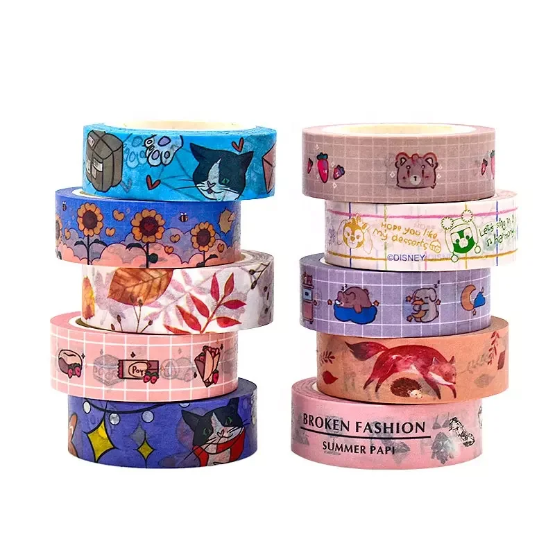 Bailida Balida Colorful Tape Scrap Booking Art Crafts Environment-Friendly Carton Cute Correction Adhesive Tape