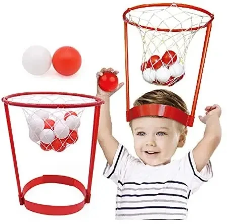 Jinying Hot Sale Mini Basketball Headband Hoop Game Toy Headband Net With 20 Balls Indoor And Outdoor Toys For Kids And Adults