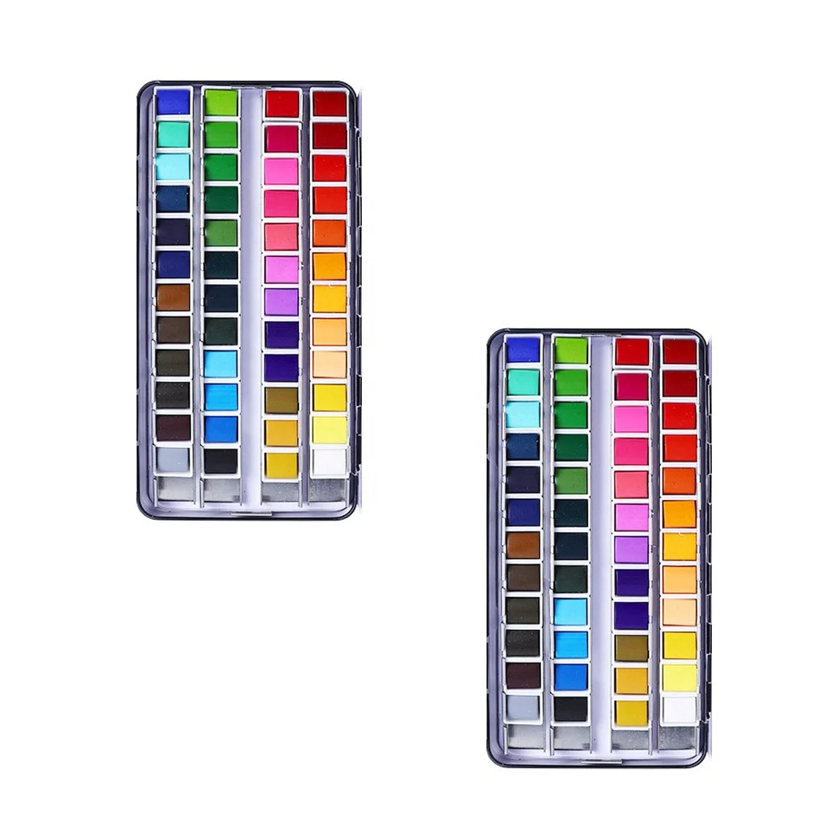 48 Pcs Multi Colors Solid Artist Watercolor Paints block in bulk package