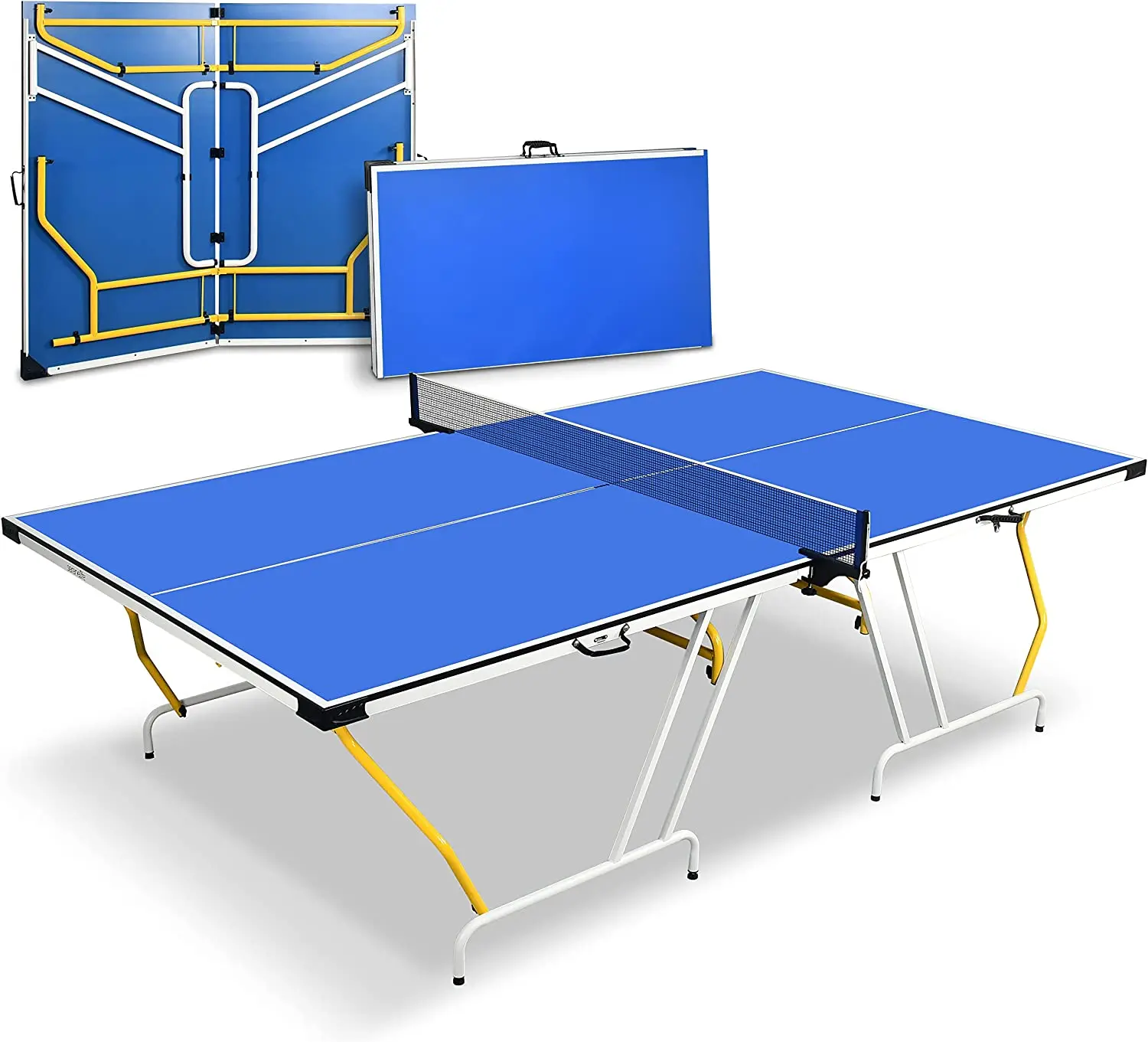 2023 New Style No Assembly Outdoor Table Tennis Table Easy Fold Away For Storage Indoor Pingpong Table