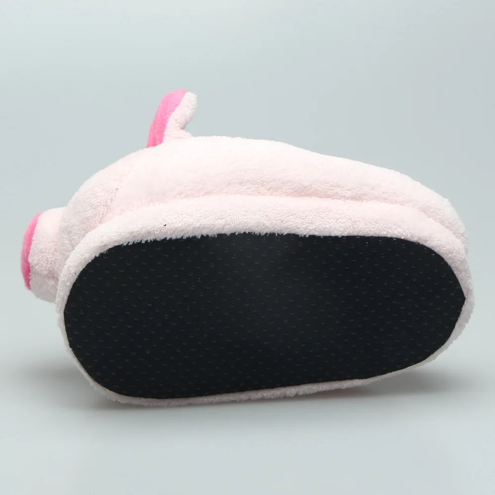 Cute Winter Colorful Shoes Big Fuzzy Slippers Plush Pig Slippers with Fur Soft OEM