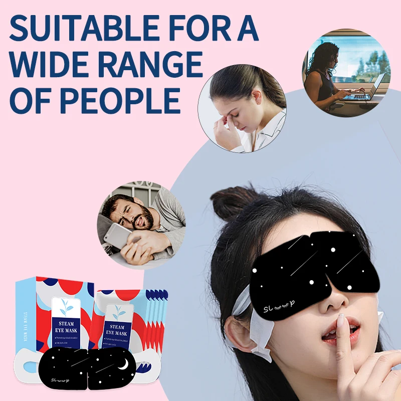 New Arrival Product Disposable Travel Eye Heat Pad Steam Eye Mask for Sleeping and Traveling