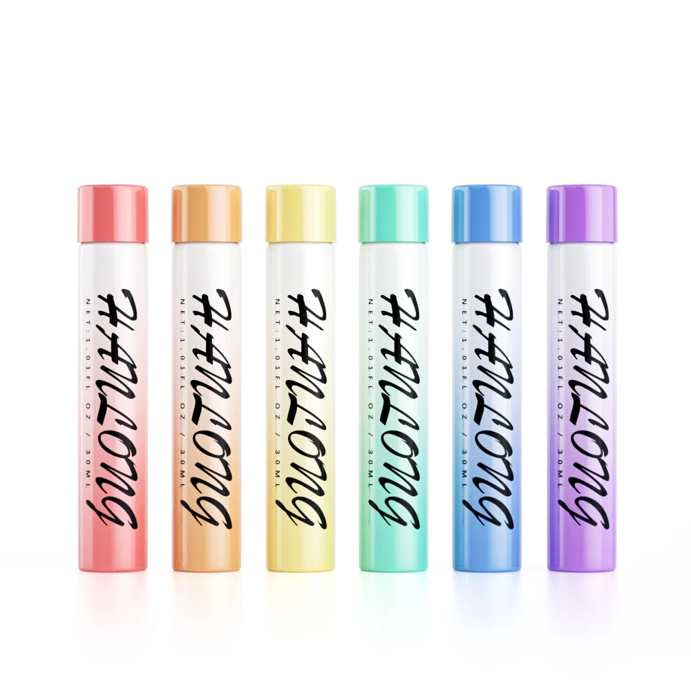 Wholesale 120mm 125mm king size custom logo child proof glass pre tube glass tube flower packaging tube