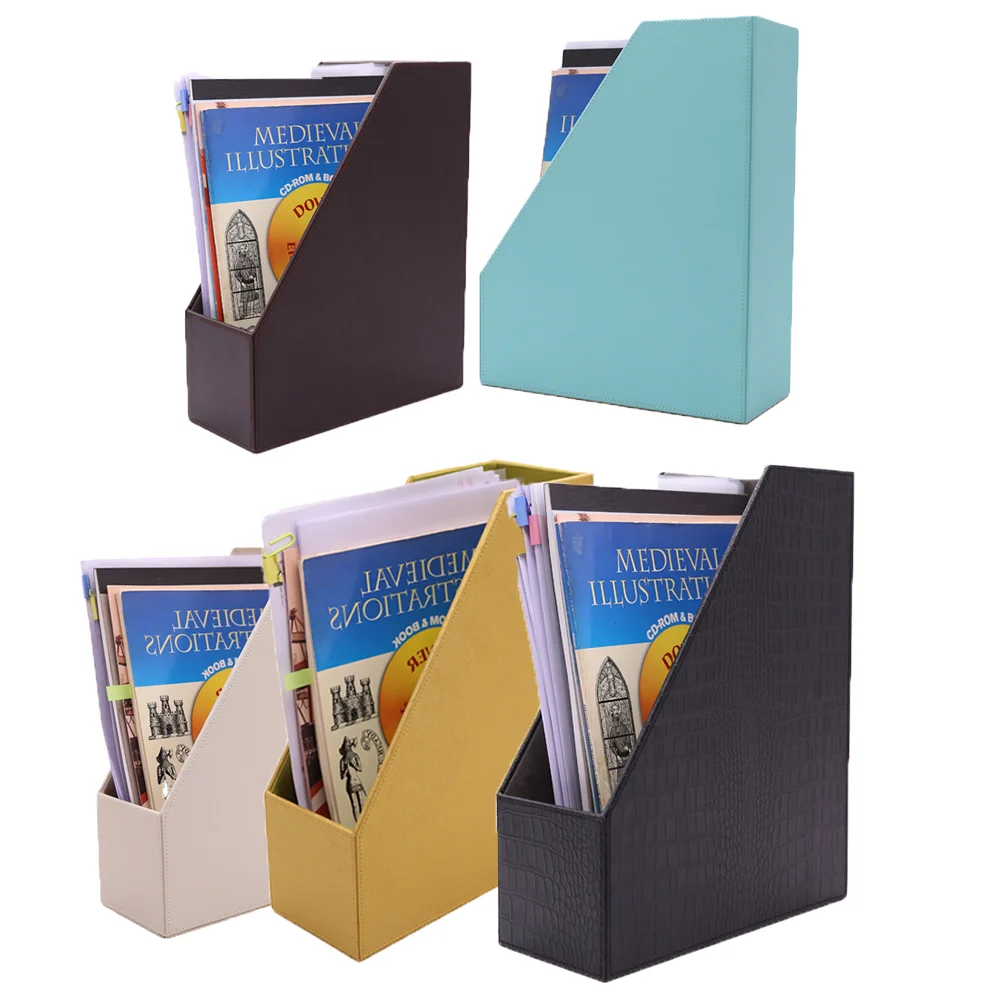 Hot Selling Multifunctional PU leather desk organizer for home office accessories.stationery products,organizer storage boxes