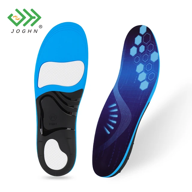 JOGHN Custom Shoe Insole PU 3.5cm Arch Support Orthopedic Insoles For Shoes Orthotic Insoles