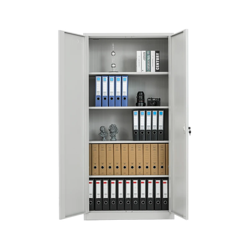 Factory Sale 2 Doors Metal Storage Cupboard Steel Filing Cabinet Custom File Cabinet with Adjustable Shelves