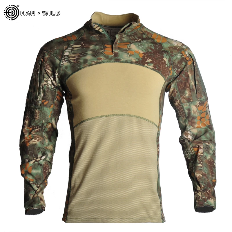 
HAN WILD 2020 Combat Shirts Proven Tactical Clothing Military Uniform CP Camouflage Airsoft Army Suit Breathable Work Clothes 