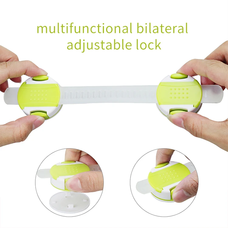 
Adjustable ABS baby children kids cabinet safety lock set, proof Cabinet Locks with 3M Adhesive,Appliances Fridge and Oven 