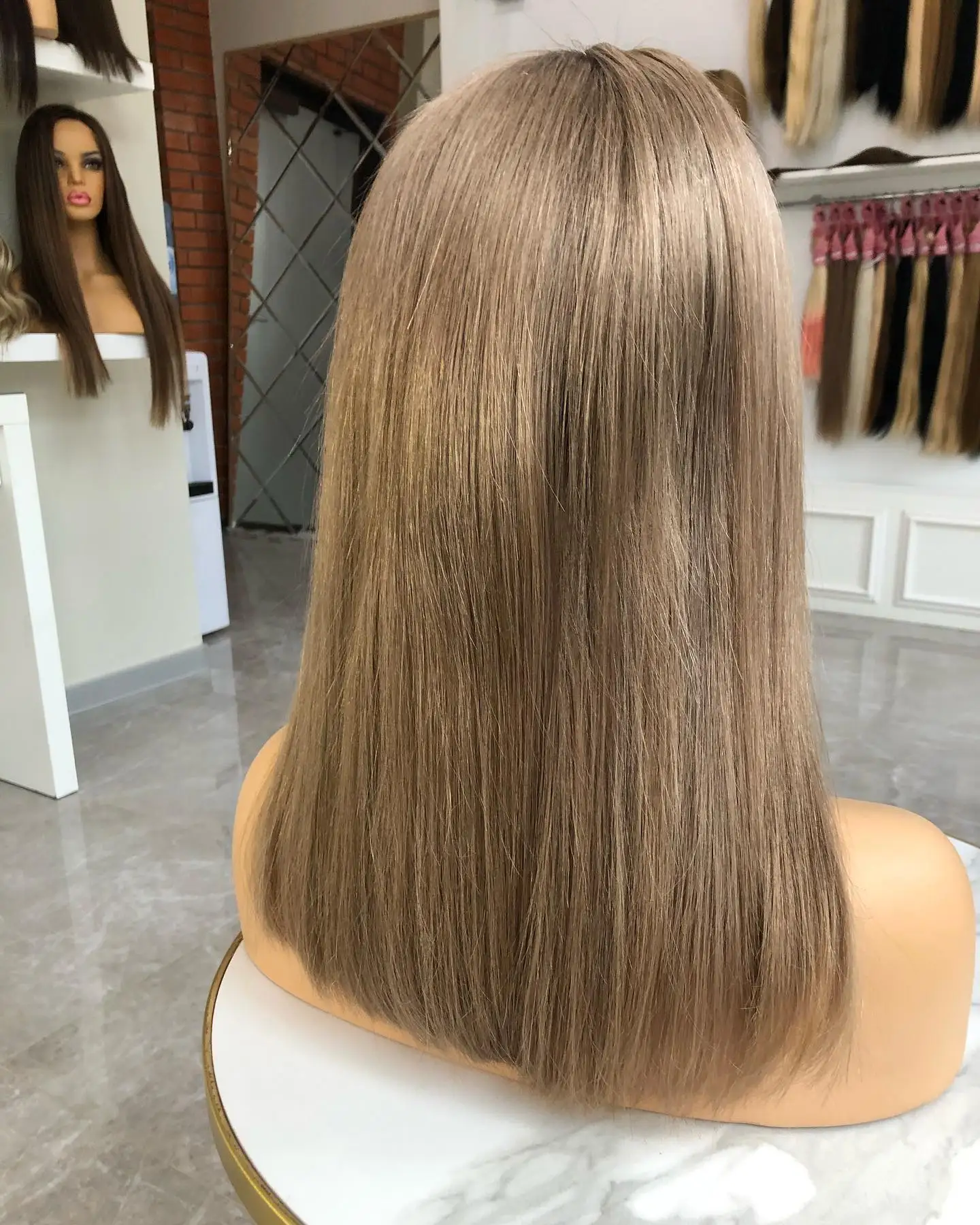 Высшее качество 100% европейские человеческие волосы еврейский кошерный балаяж хайлайтер цвет шелк прямые полные кружевные парики с естественной линией волос