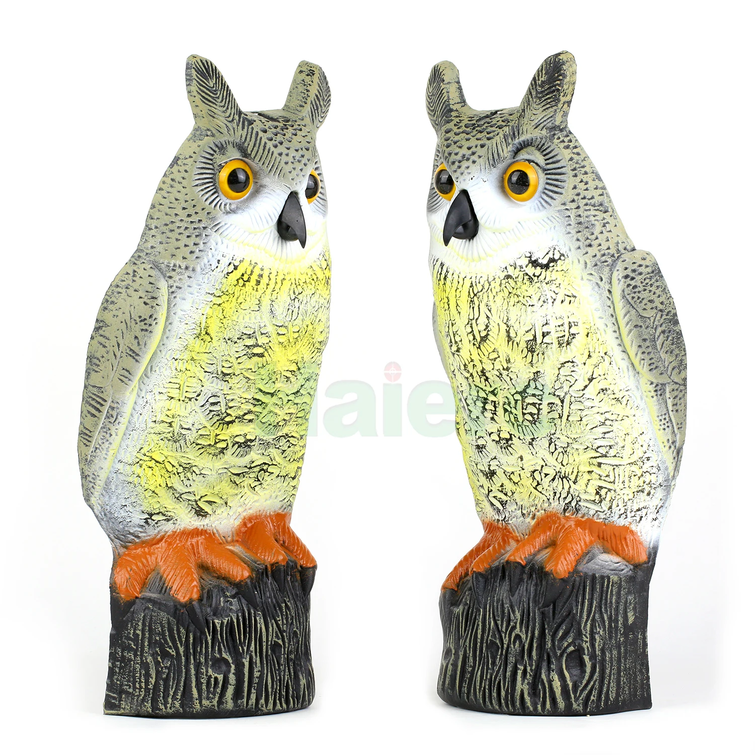 Haierc Scare Birds Away Plastic Owl Bird Deterrent for Garden Bird Repellent