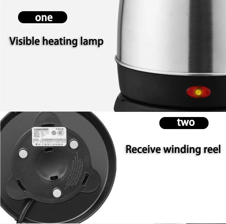 Home Appliances 1500W 110V Cattle Coffee Cheap Cordless Jug Price 1.8L Tea Maker Stainless Steel Water electrical Kettles
