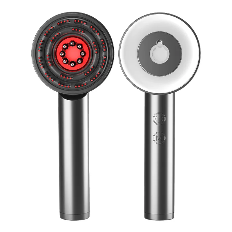 Trends 2024  Electric Head Comb Led Red Light Anti Hair Loss Hair Growth Device Electric Scalp Massage Hair Brush Oil Applicator