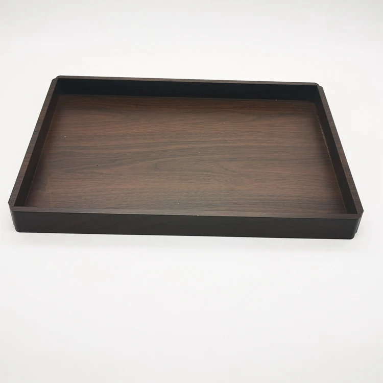 Экологически чистый высококачественный большой деревянный поднос из натуральной ладони