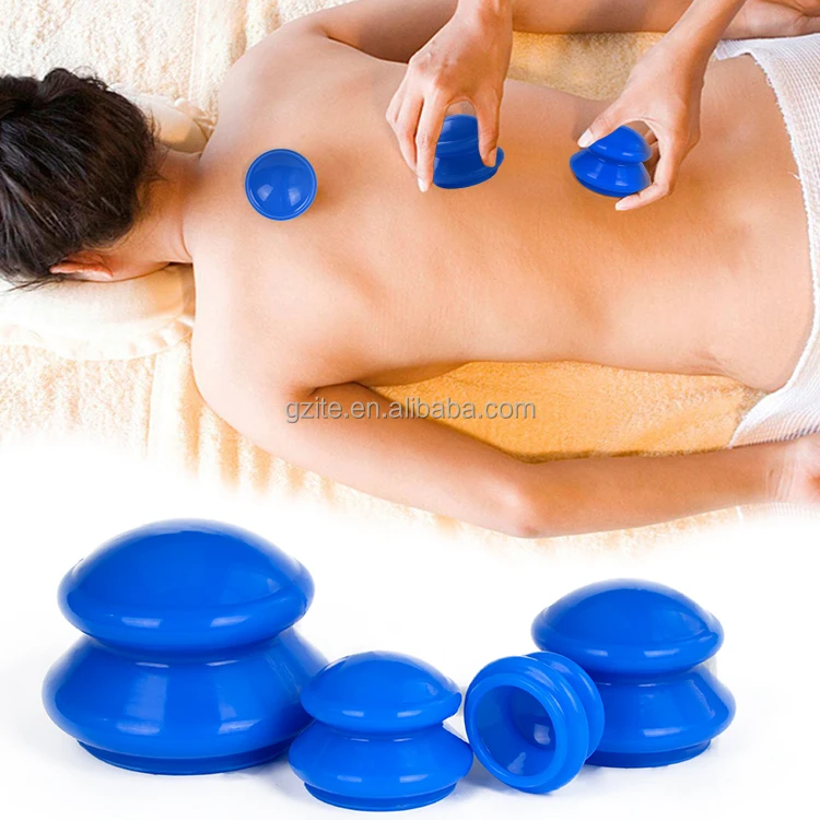 Massager High Quality Silicone Beauty Mold Portable silicone face and body masaage cupping set