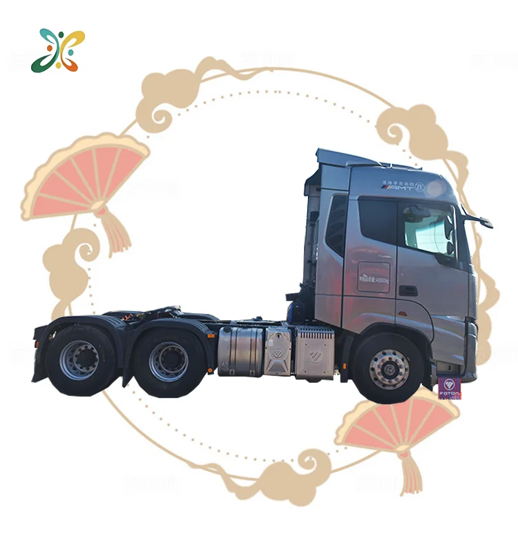 New Used Product Truck Tire Left Hand Drive Diesel Tractor Trucks 6X4 500HP Foton Auman Tractor Truck