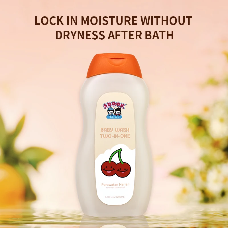 Baby bath supplies 50ml moisturizing body wash baby top to toe wash with OEM services