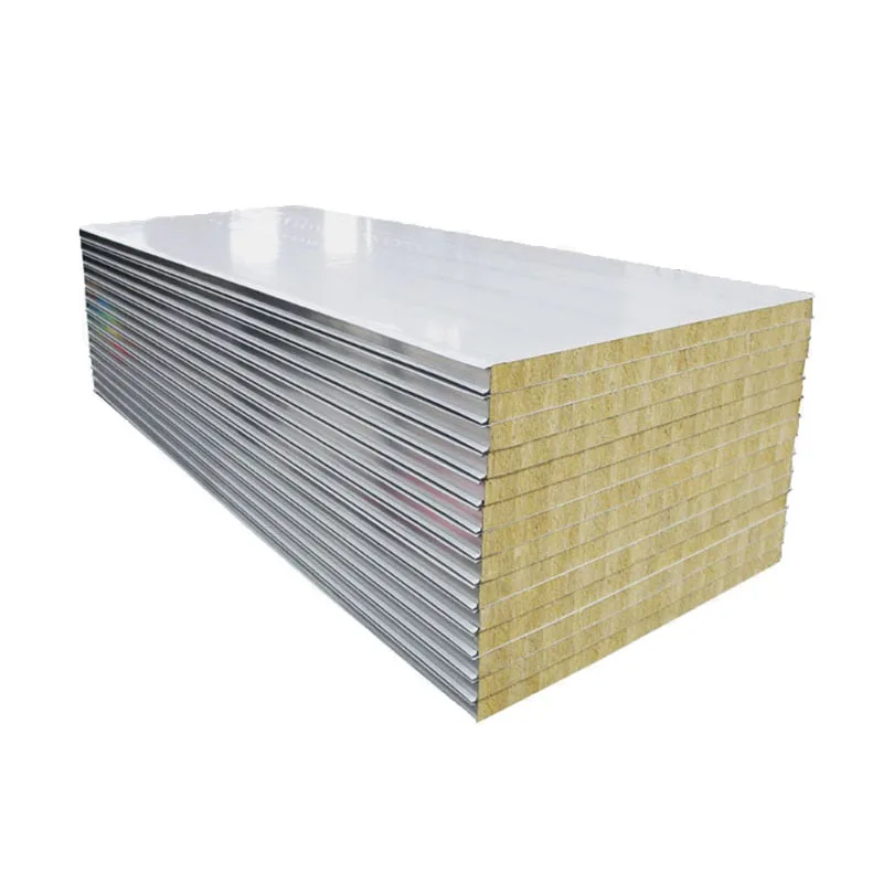 Color Steel Building Material Rock Wool thermal insulation and fireproof rock wool panel insulation high density basalt