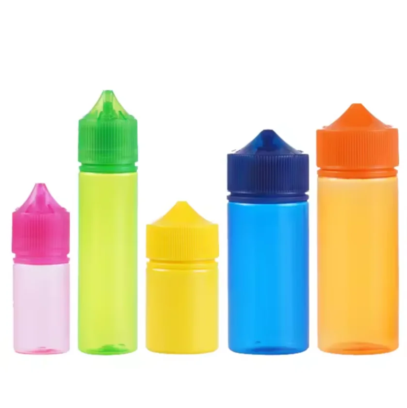 Plastic salt liquid bottle 10ml 20ml 30ml 60ml empty liquid bottle plastic oil dropper bottle cap