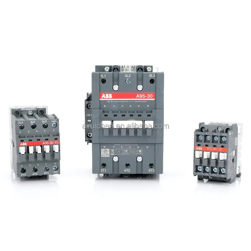 Distributors ABB-China Industrial controls AC DC 220V-230V 24V 110V 380-400V AX95-30-11 AX50-30 AX65-30 AX80-30 contactor