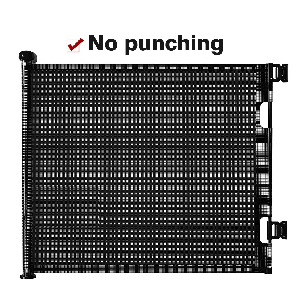 The baby safety gate in stock can adjust the width and height of 180 * 86CM, suitable for indoor and outdoor children or pets