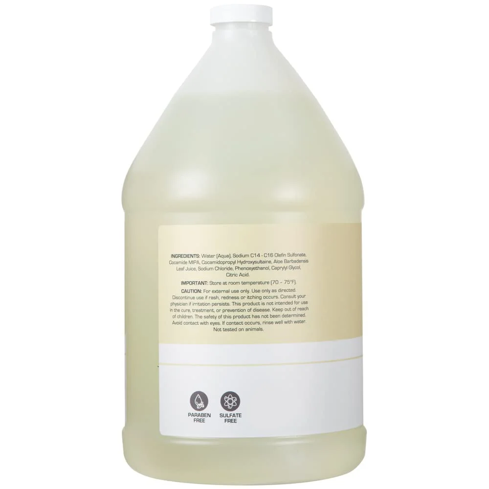 Moisturizing Shampoo for All Hair Types, 100% Vegan & Cruelty-Free, Fragrance Free, 1 Gallon (128 fl oz) Refill