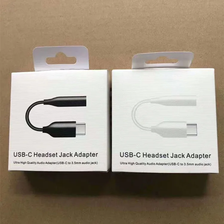original Type-C to 3.5mm Earphone cable Adapter usb 3.1 Type C USB-C male to 3.5 AUX audio female Jack for Samsung note 10 plus