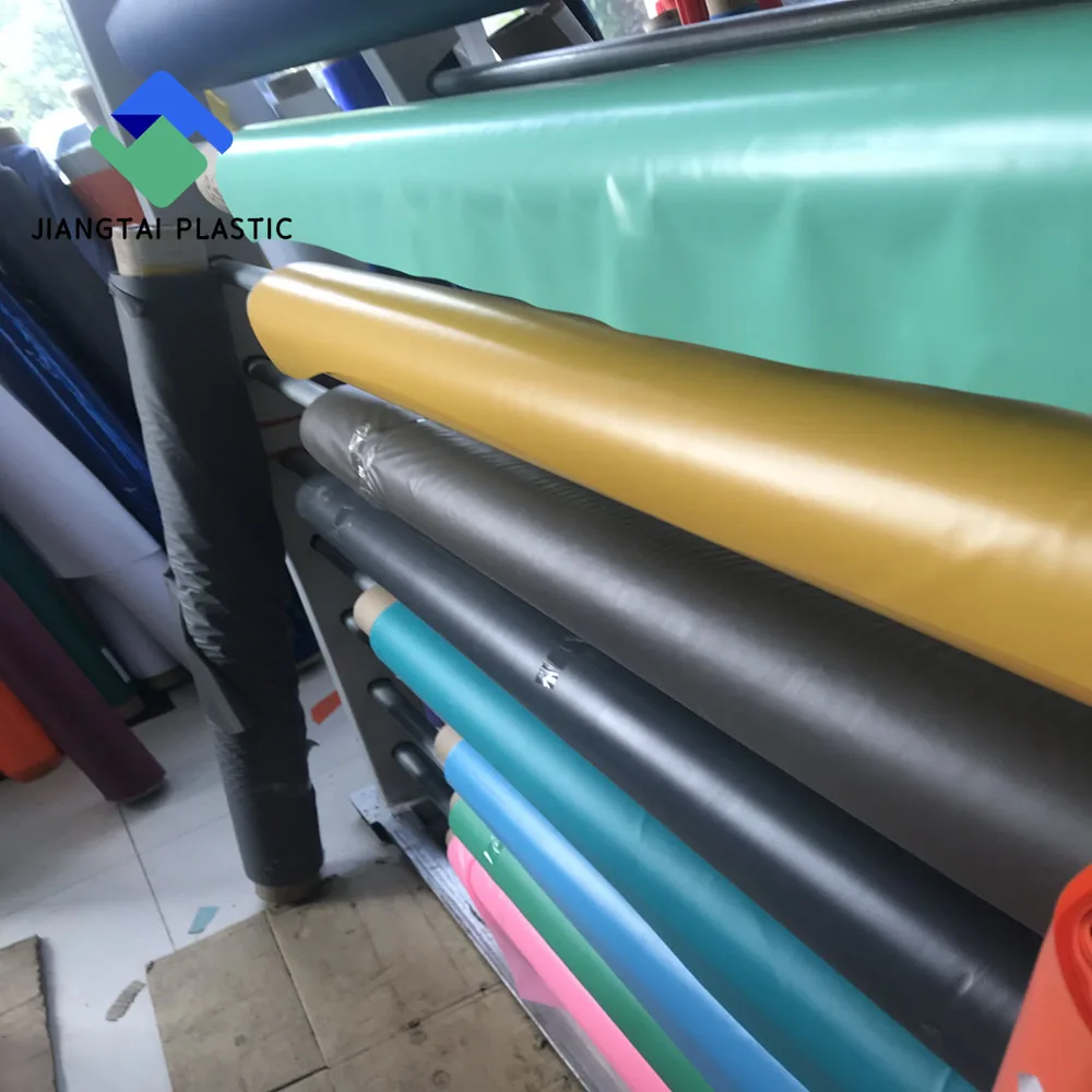 Jiangtai PVC Soft Film in Roll/ PVC Clear Film Roll/Color PVC Embossed Film