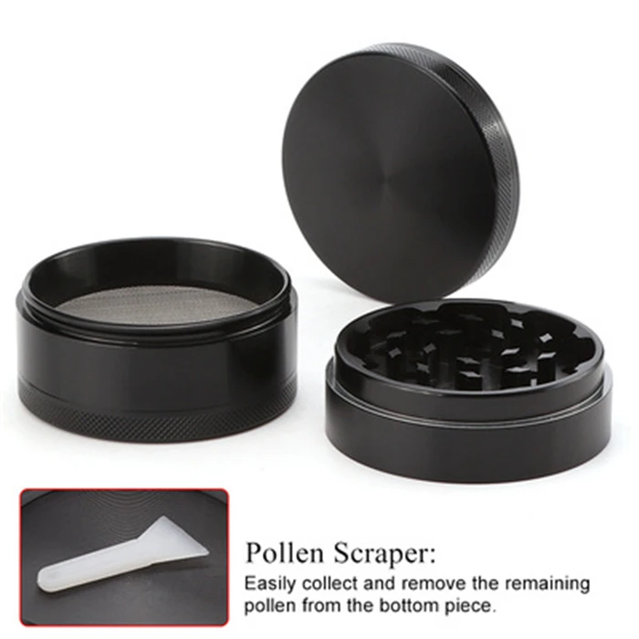 55mm Grinder Zinc Alloy Metal Herbal Magnetic Smoke Grinders